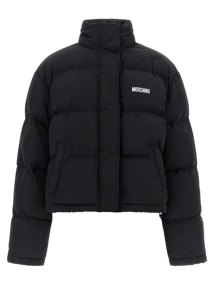 Moschino Chaqueta Clásica Bomber De Poliamida Negra