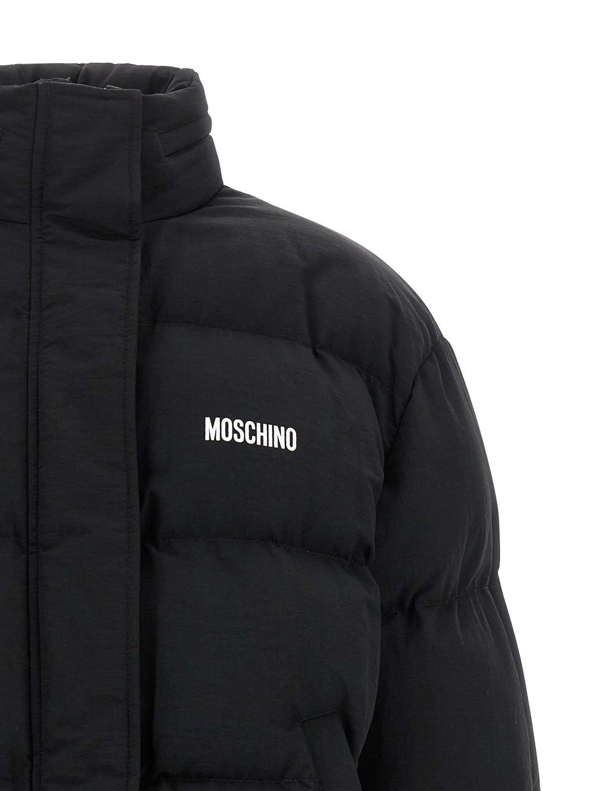 Moschino Chaqueta Clásica Bomber De Poliamida Negra