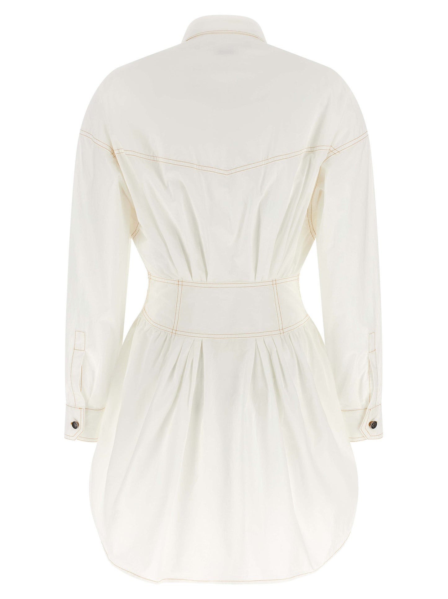 Minivestido de algodón blanco Versace