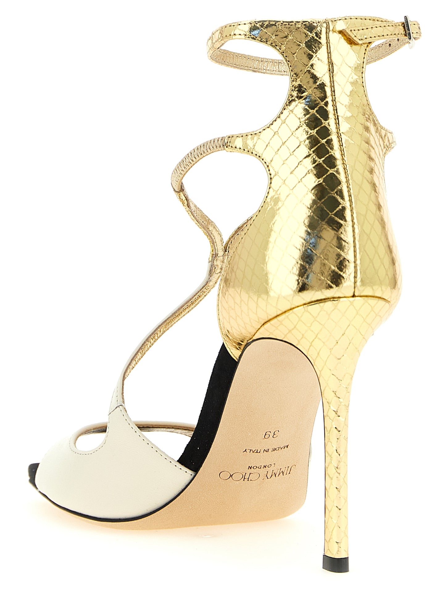 Sandales en Cuir Multicolore à Talon Aiguille Jimmy Choo