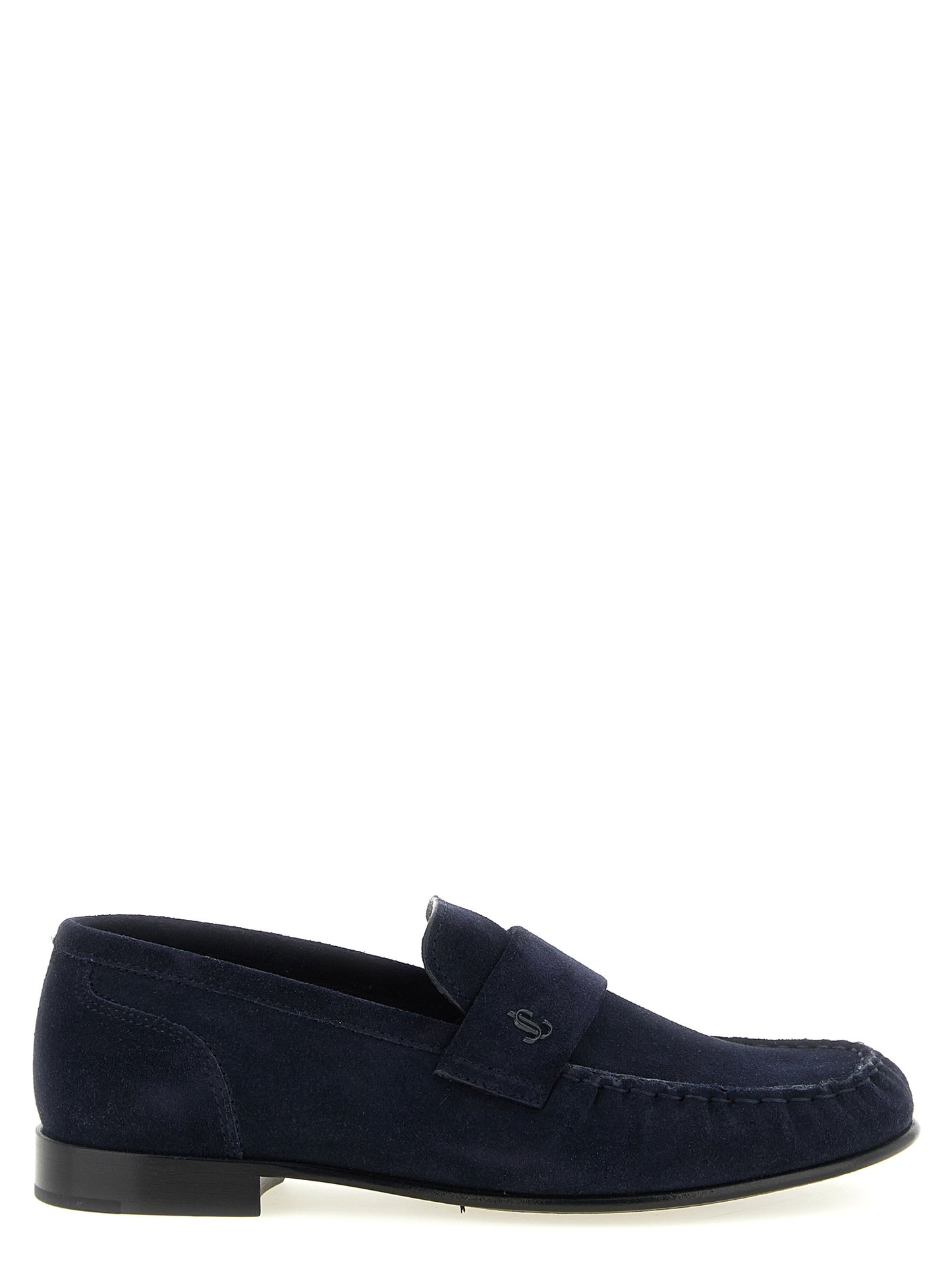 Jimmy Choo Bailarines De Piel Azul Estilo Slip On