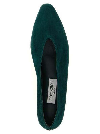 Jimmy Choo Margot Two-Tone Italian Leather Ballerinas