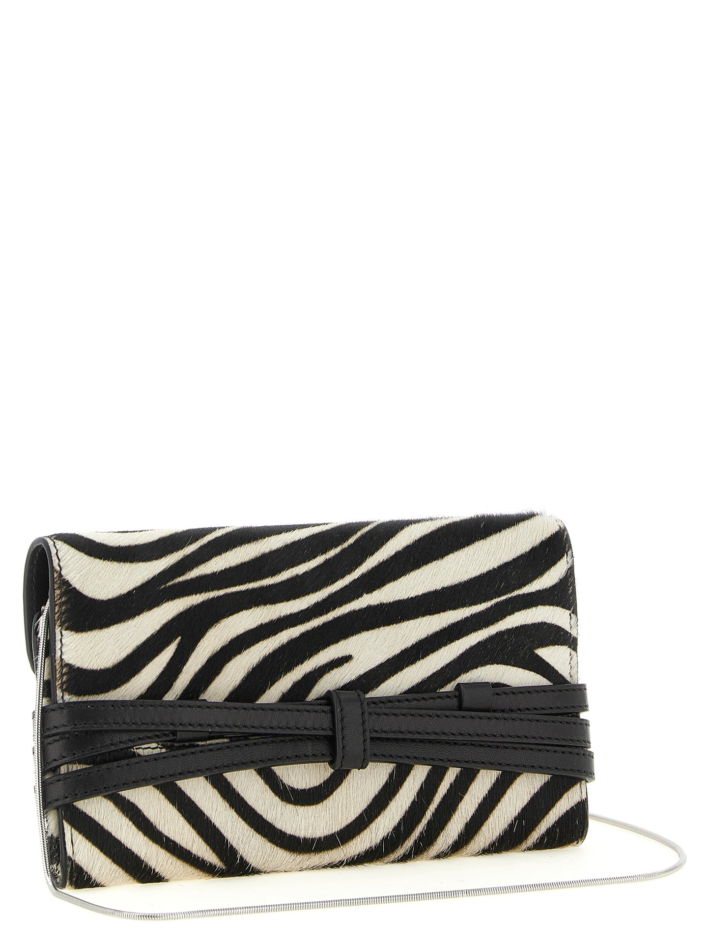 Tarjetero bicolor de piel Moschino
