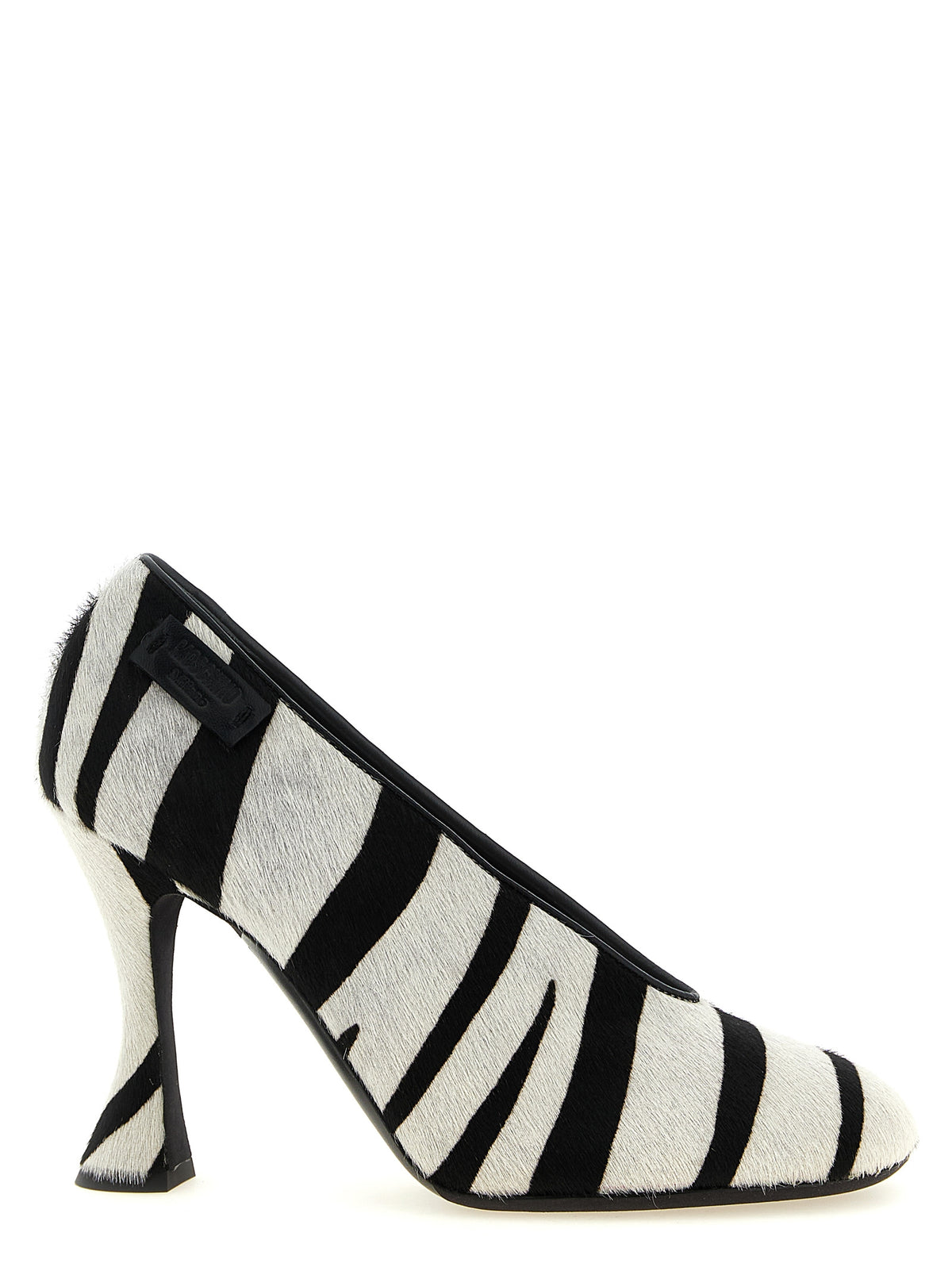Escarpins bicolores en cuir de veau Moschino