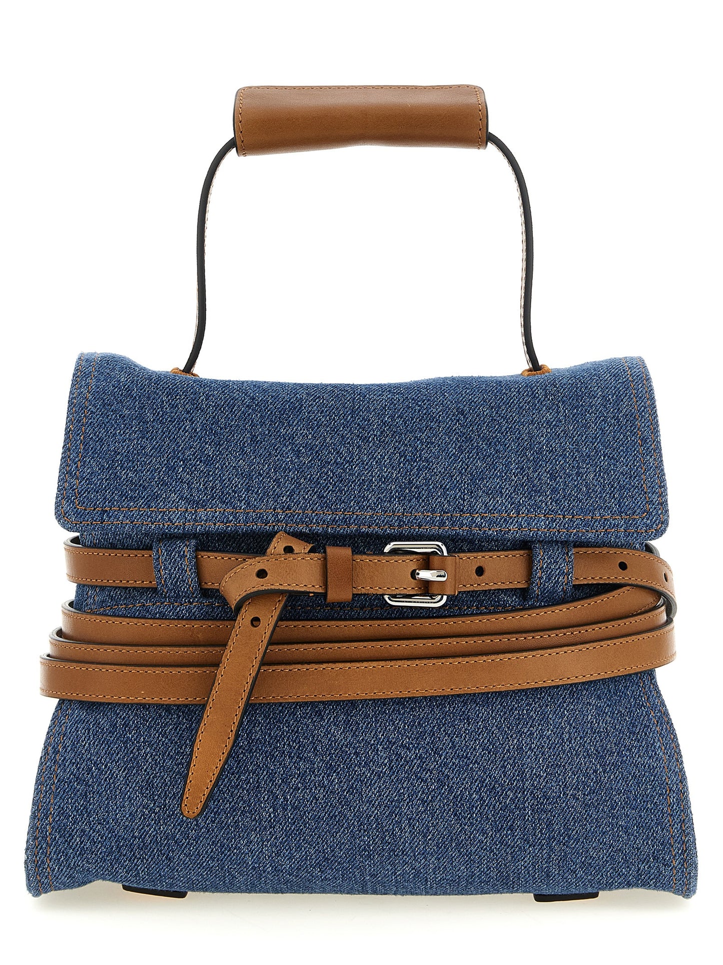 Bolso de mano Moschino de algodón azul