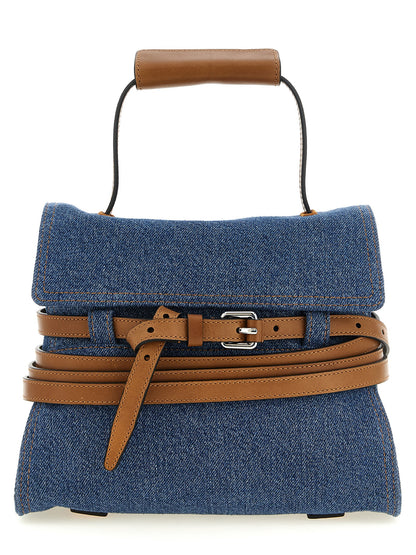 Bolso de mano Moschino de algodón azul