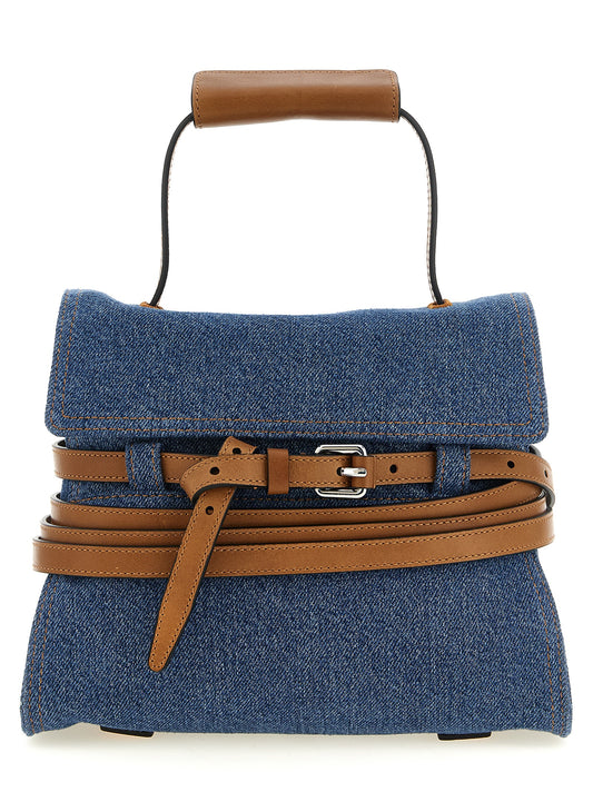 Bolso de mano Moschino de algodón azul