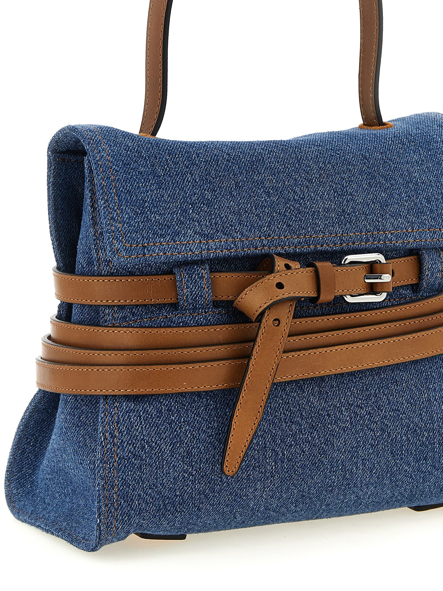 Bolso de mano Moschino de algodón azul