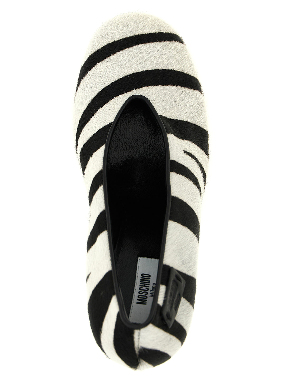 Escarpins bicolores en cuir de veau Moschino