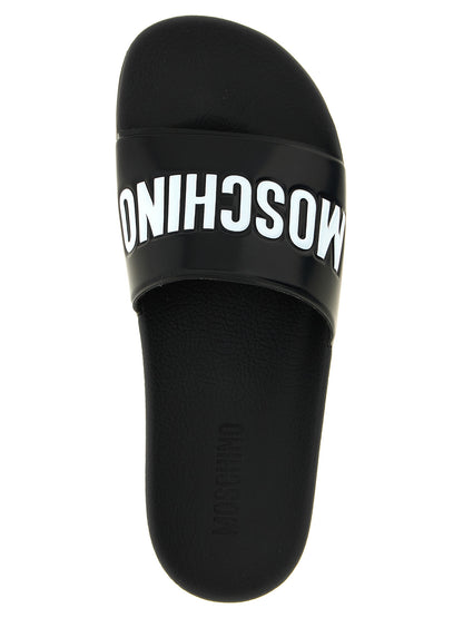 Sandalias Planas Moschino Bicolor En Pvc Del Modelo Pool