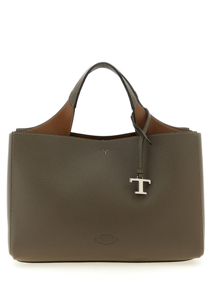 Bolso de becerro gris Tod's