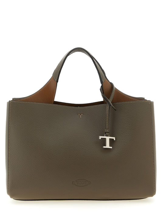 Bolso de becerro gris Tod's