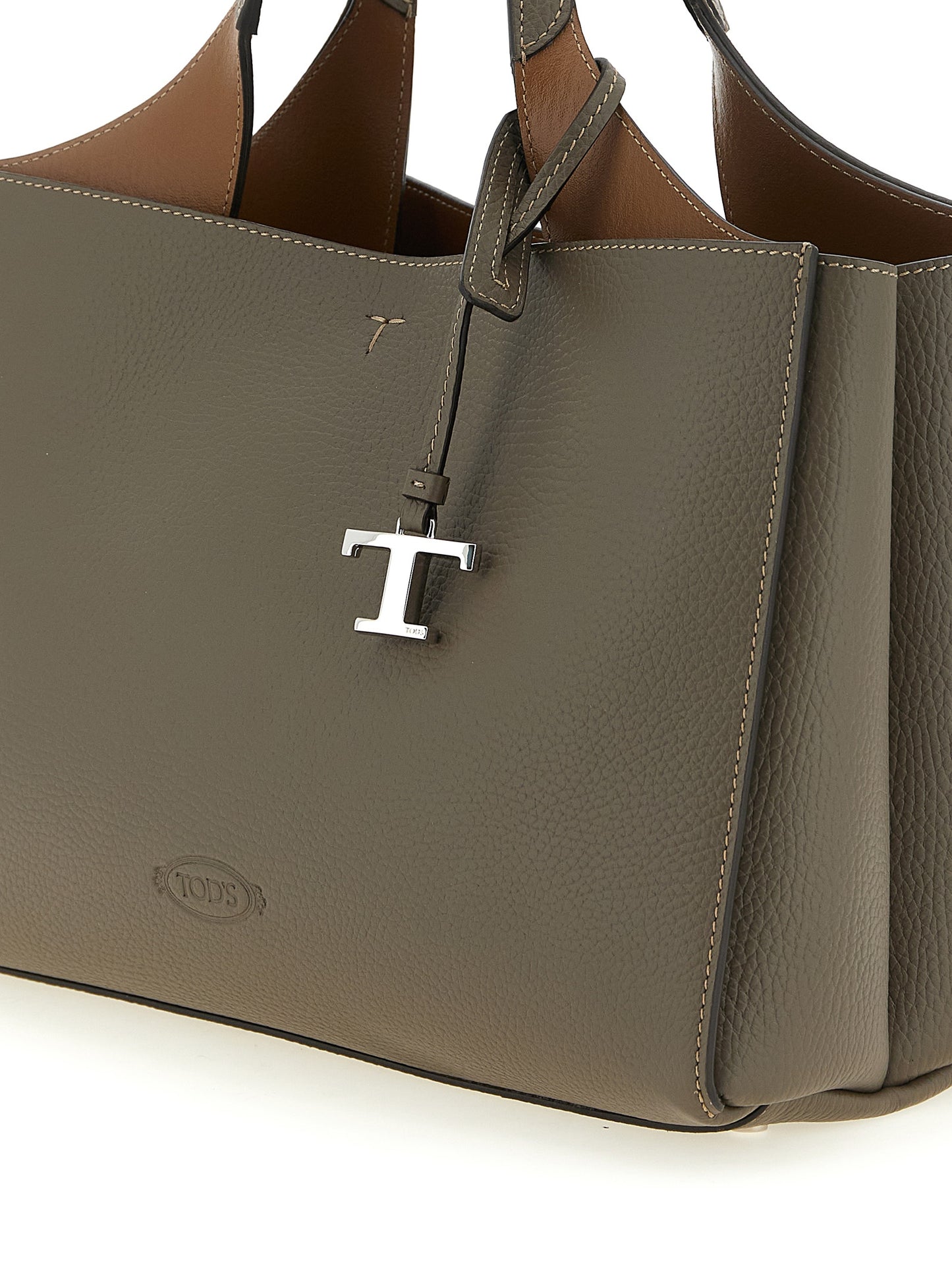 Bolso de becerro gris Tod's