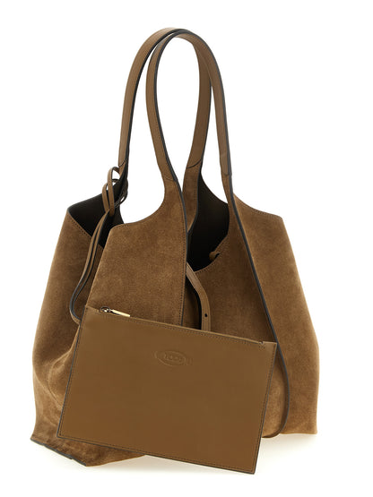 Bolso tote Tod's de piel de becerro marrón