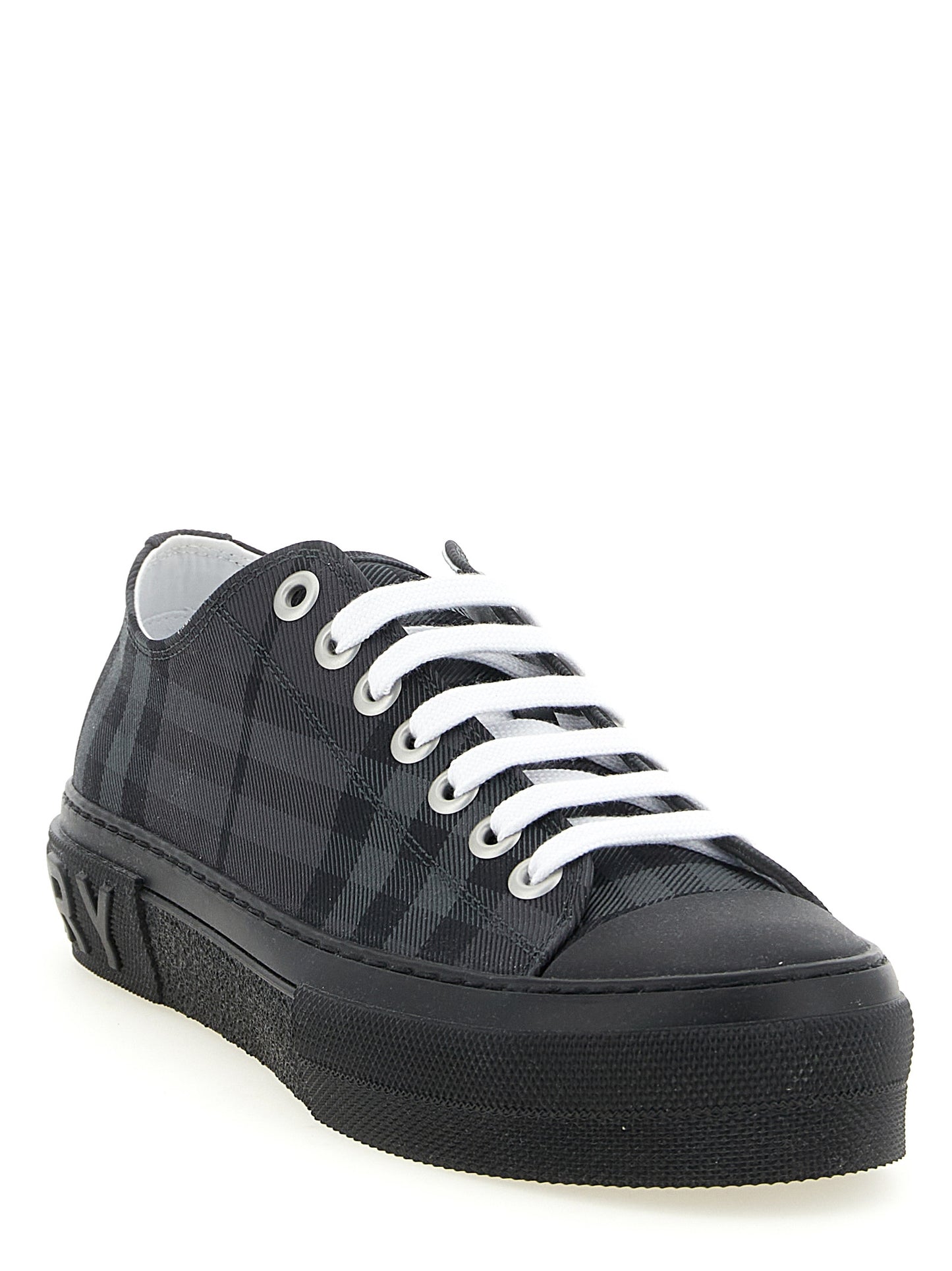 Zapatillas bajas de poliamida gris Burberry