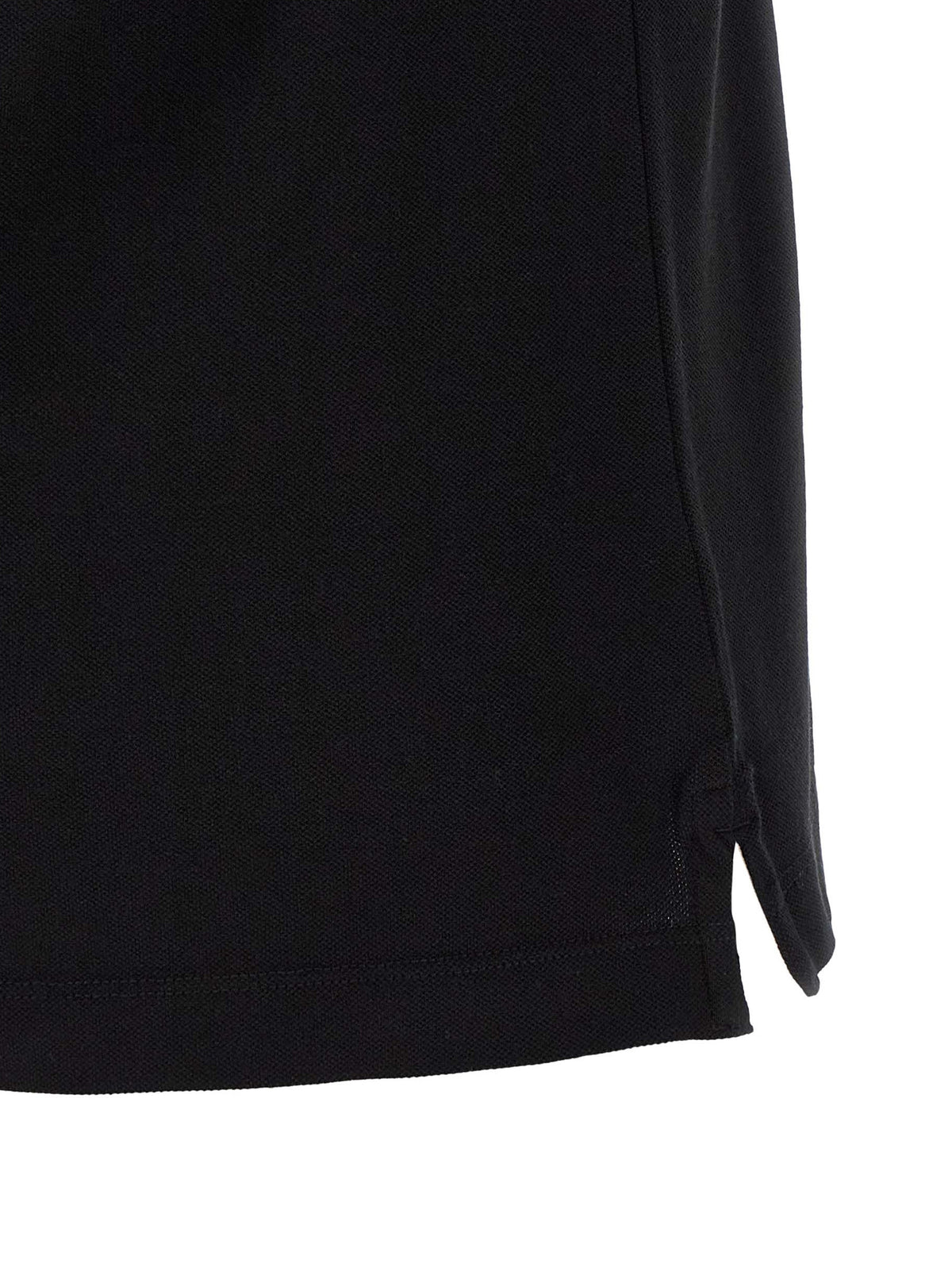 Stone Island Versatile Black Cotton Polo Shirt