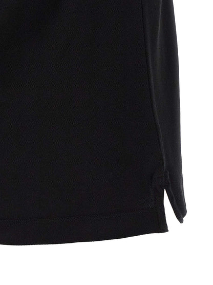 Stone Island Versatile Black Cotton Polo Shirt
