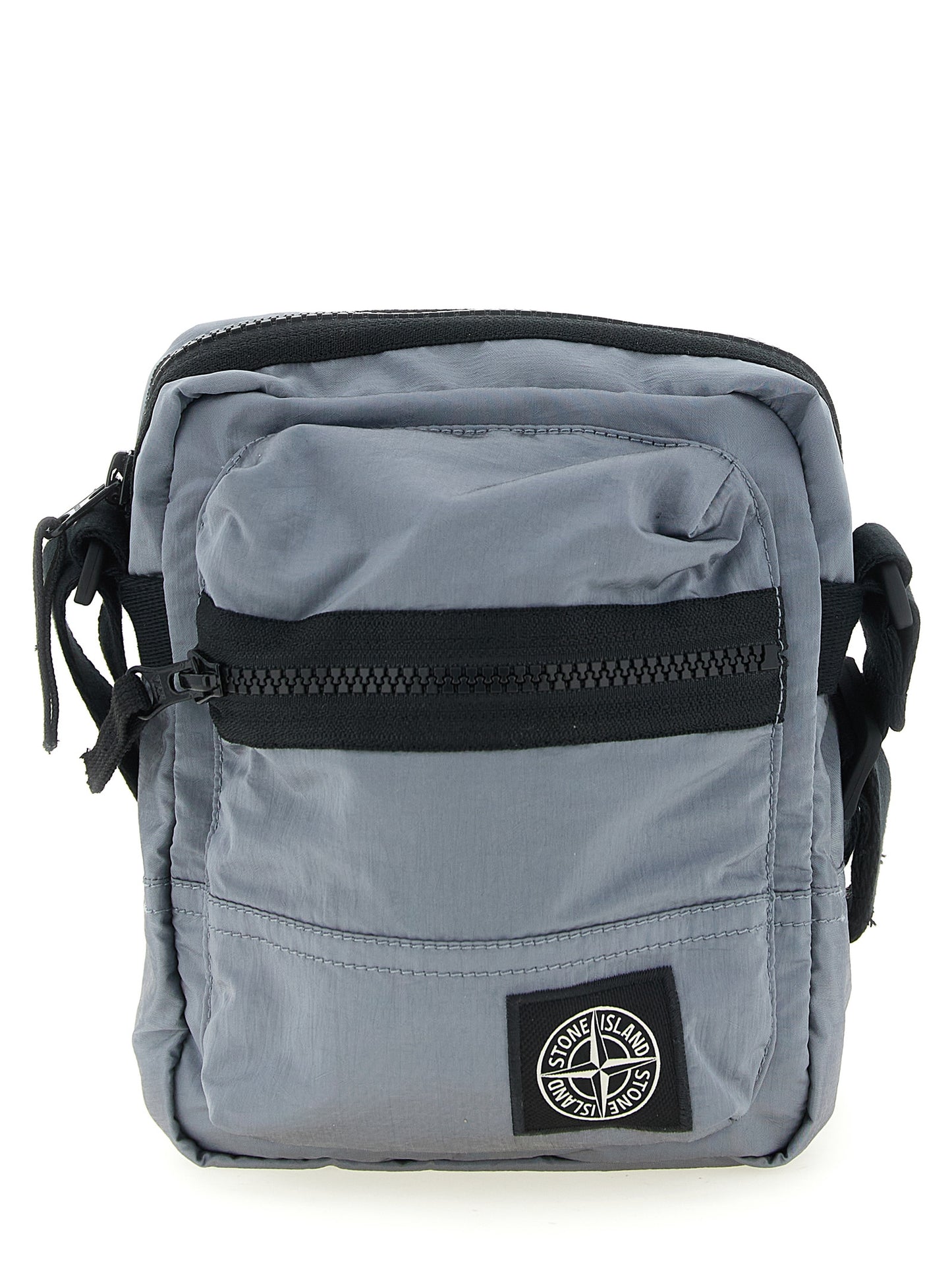 Sac Bandoulière Stone Island En Polyamide Gris Cendré