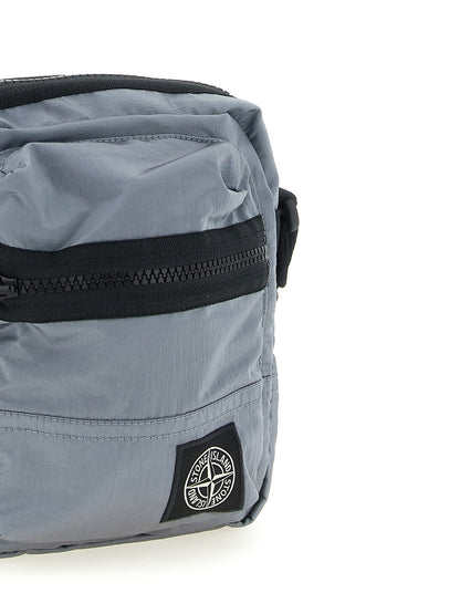 Sac Bandoulière Stone Island En Polyamide Gris Cendré