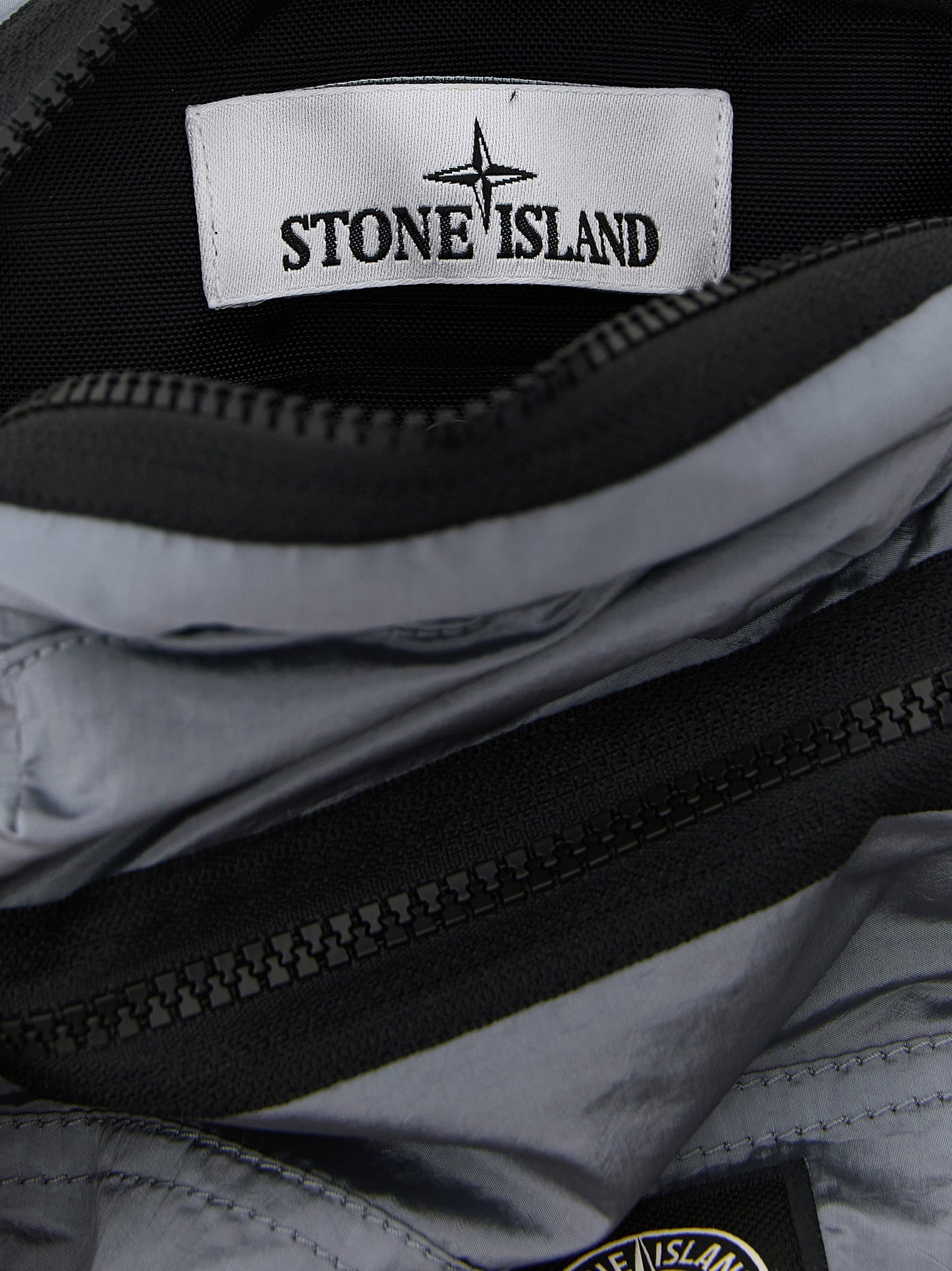 Sac Bandoulière Stone Island En Polyamide Gris Cendré