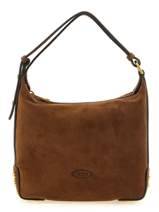 Bolso de hombro Tod's de piel de becerro marrón
