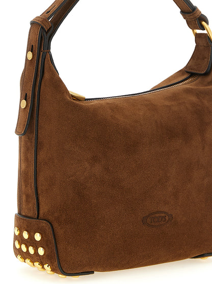 Bolso de hombro Tod's de piel de becerro marrón