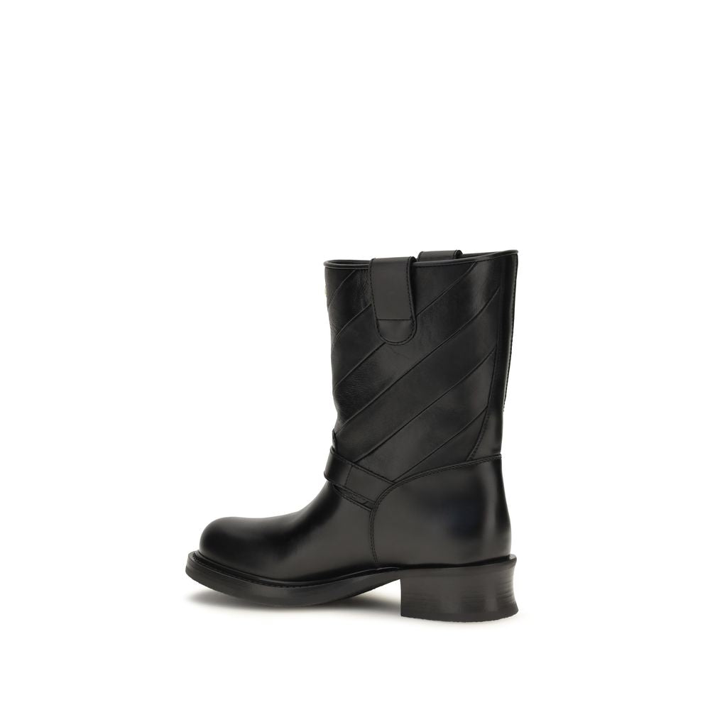 Valentino Garavani black calfskin ankle boots