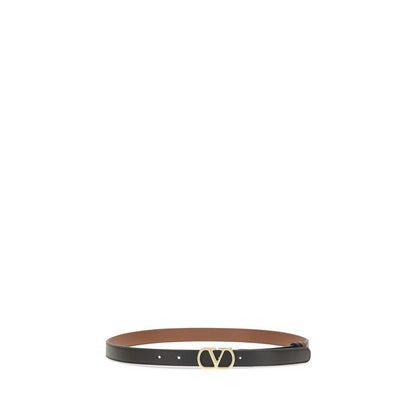 Ceinture Valentino Garavani Bos Taurus en cuir de veau noir