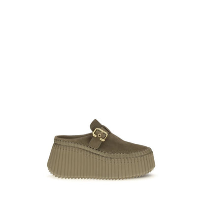 Chloé Mules De Piel De Becerro Bicolor Colección Bos Taurus