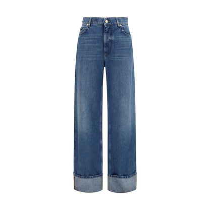 Jeans Dolce & Gabbana droits en coton bleu