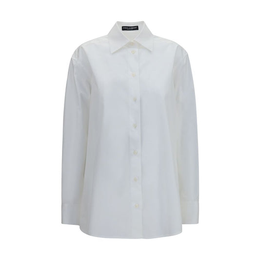 Camisa de vestir blanca de algodón de Dolce & Gabbana