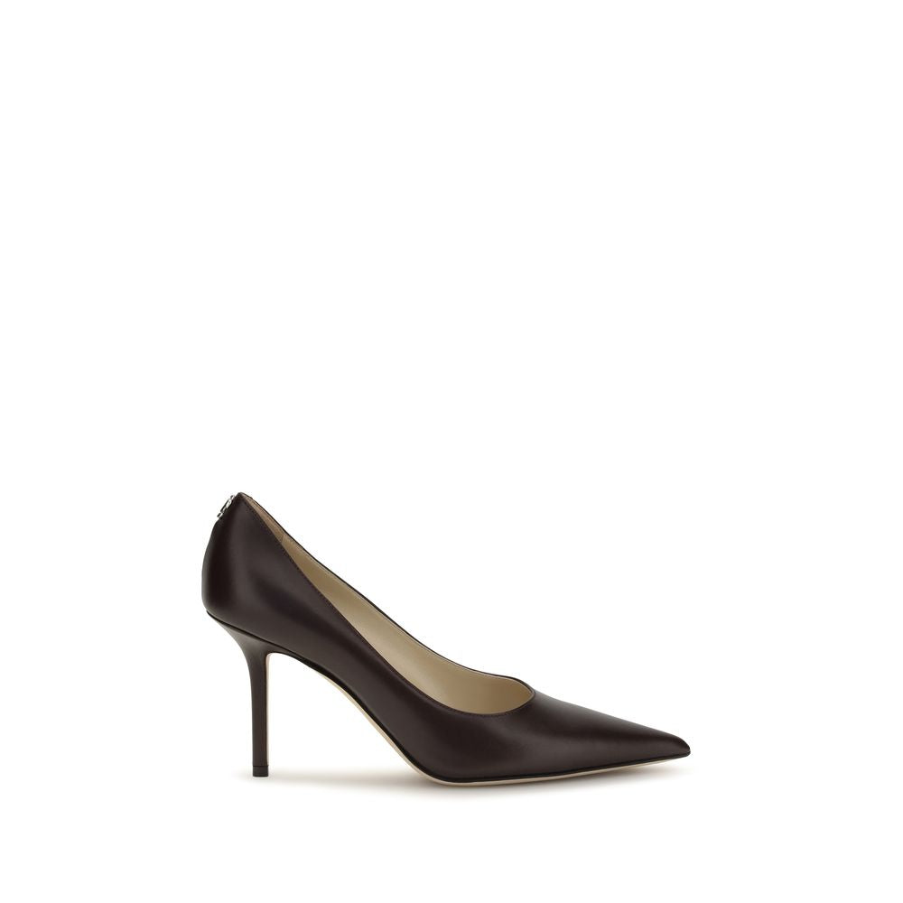 Jimmy Choo Brown Calf Leather Bos Taurus Slingback Pumps