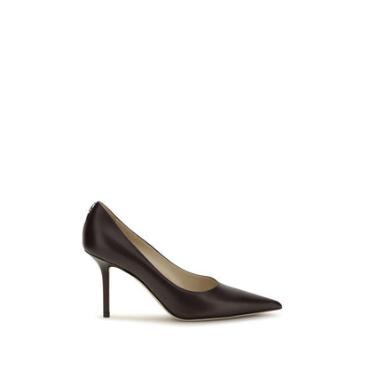 Jimmy Choo Brown Calf Leather Bos Taurus Slingback Pumps