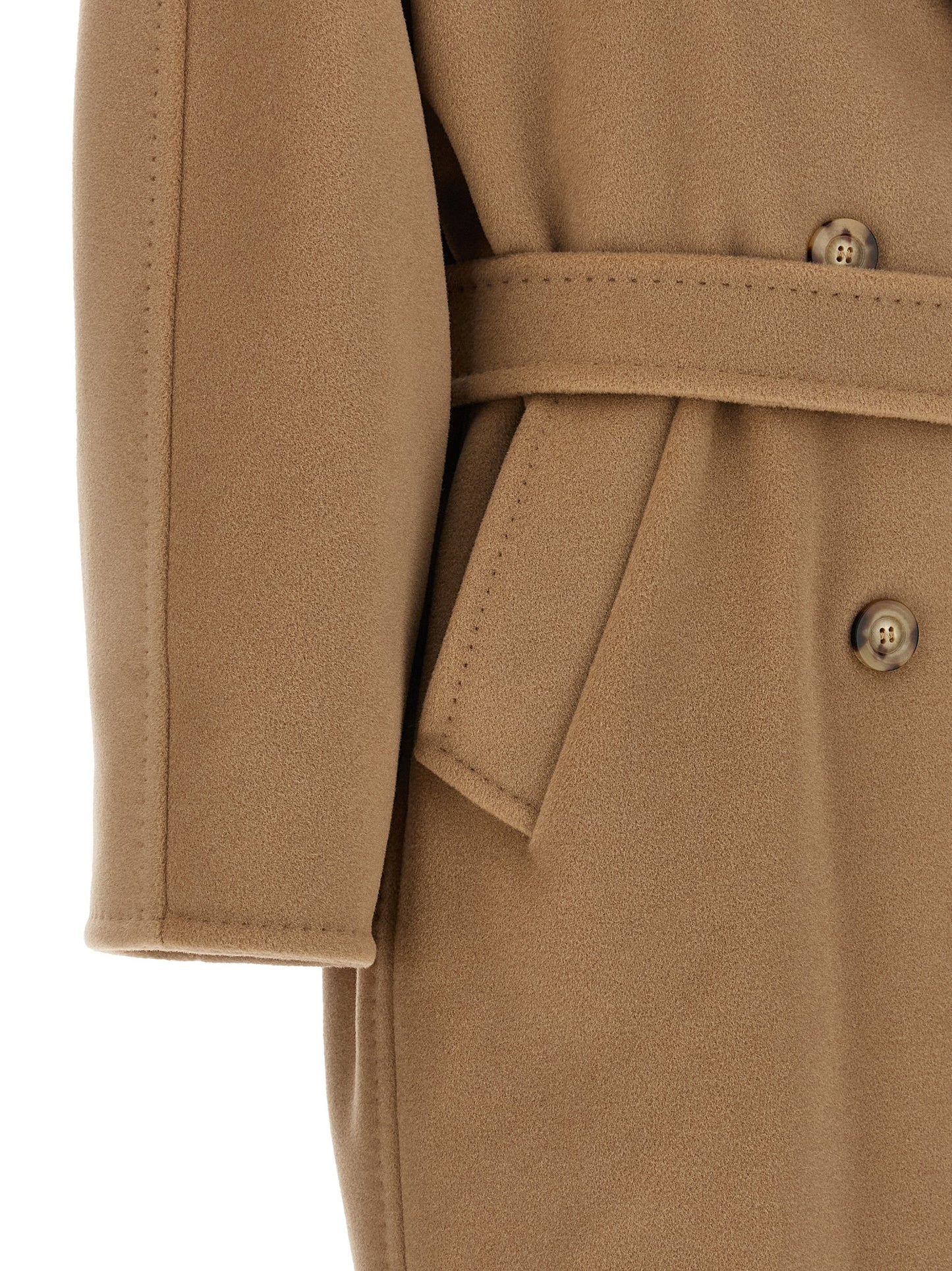 Abrigo Max Mara de lana virgen beige