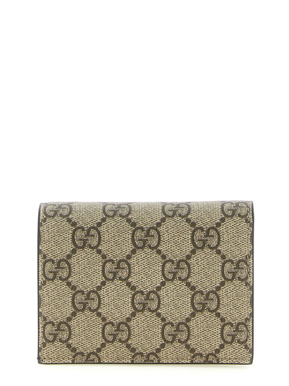 Tarjetero Gucci de piel de becerro multicolor