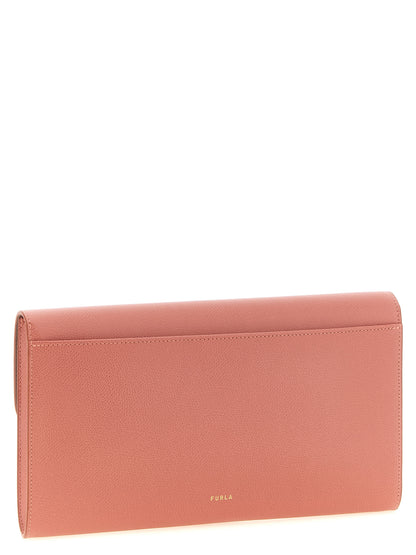 Furla Multicolor Calfskin Leather Clutch Bag