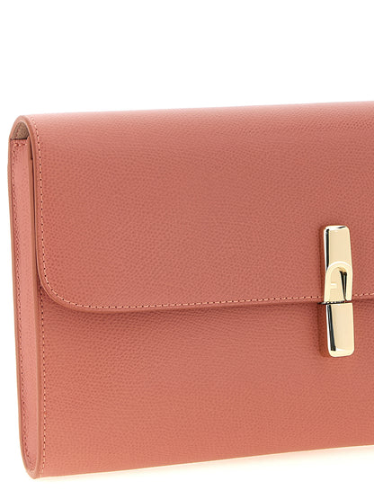 Furla Multicolor Calfskin Leather Clutch Bag