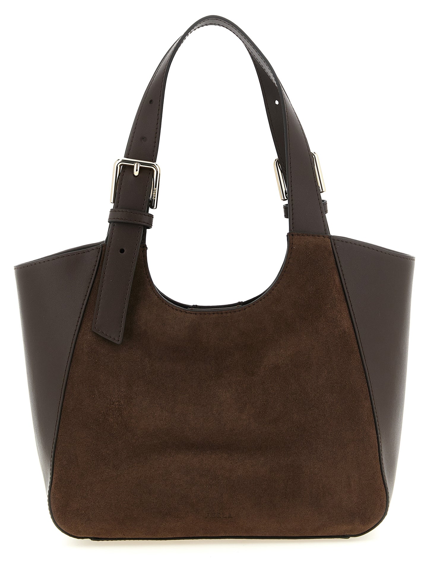 Bolso Furla Dora S De Piel Marrón Con Silueta Estructurada