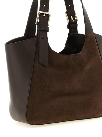 Bolso Furla Dora S De Piel Marrón Con Silueta Estructurada