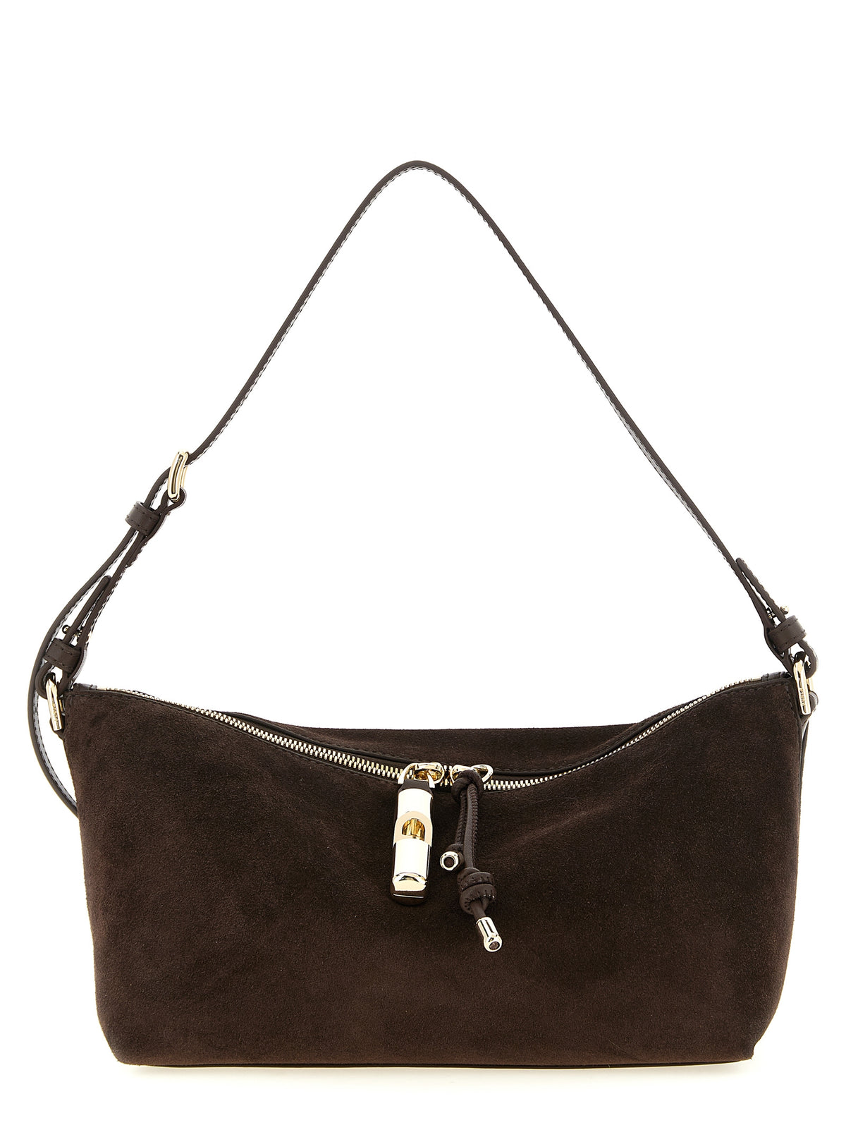 Furla Sac Porté Épaule Debby En Cuir De Veau Marron