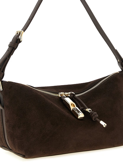 Furla Sac Porté Épaule Debby En Cuir De Veau Marron