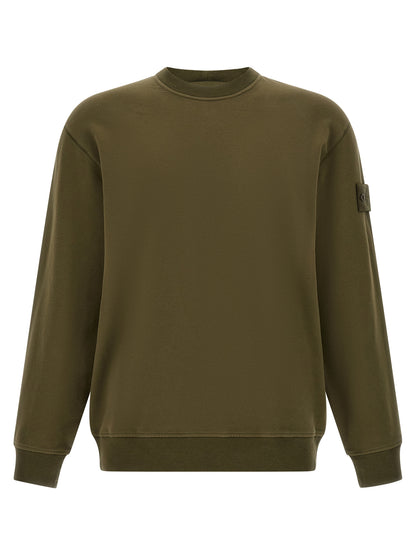 Sweat-shirt bicolore en coton Stone Island