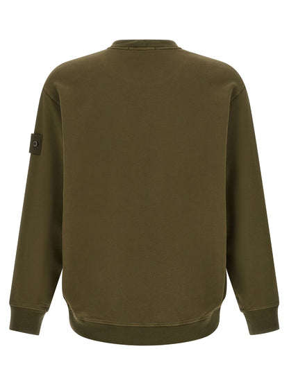 Sweat-shirt bicolore en coton Stone Island