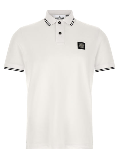 Polo Bicrome En Coton Stone Island Réf. 2200010