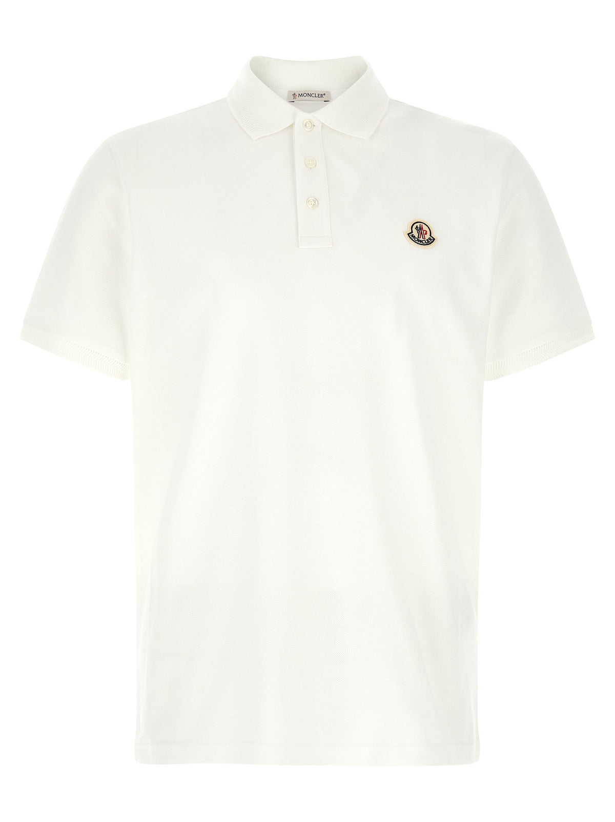 Camiseta Polo Moncler De Algodón Blanco Elegante