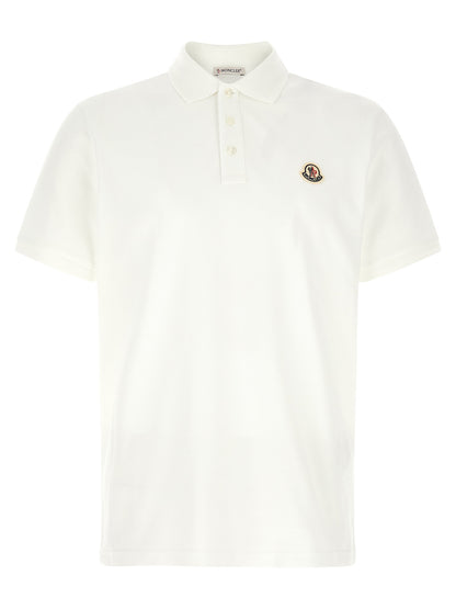 Camiseta Polo Moncler De Algodón Blanco Elegante