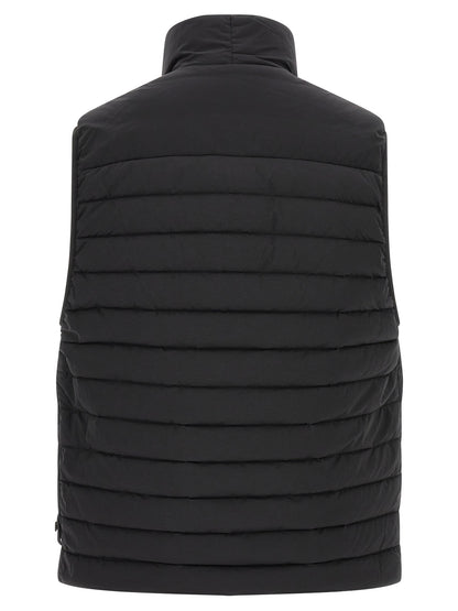 Stone Island Black Polyamide Sleeveless Jacket