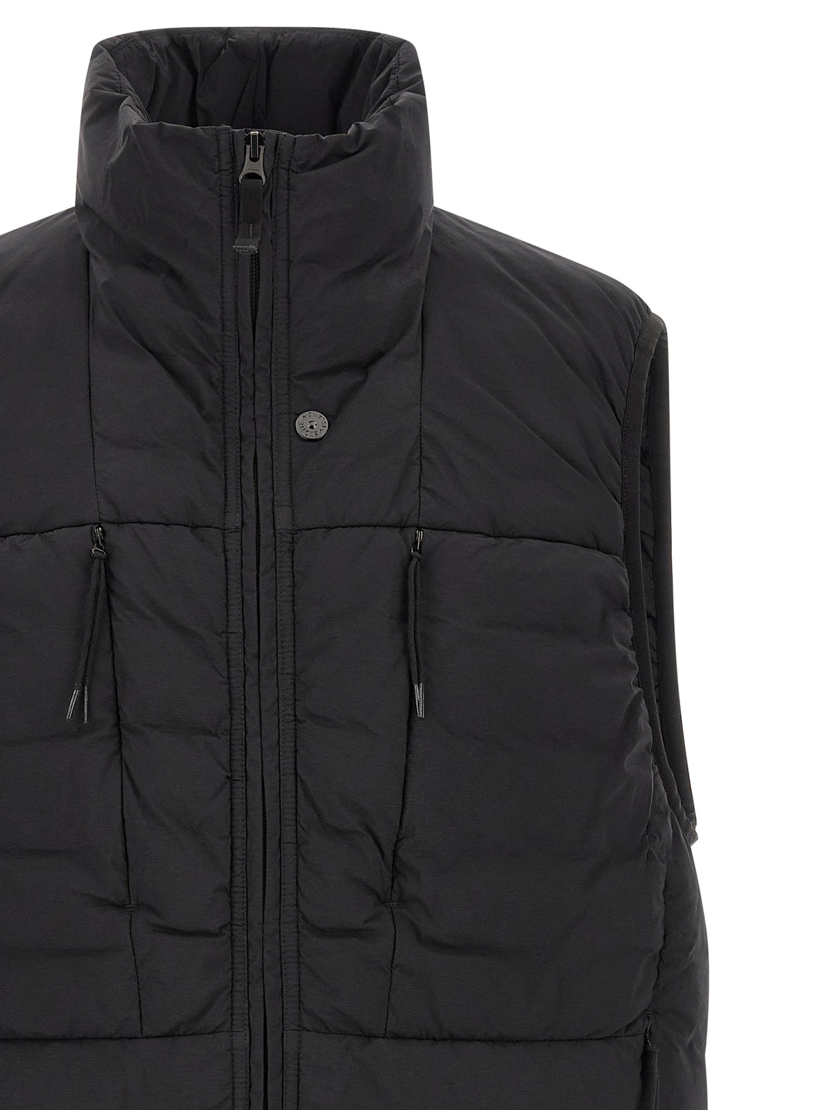 Stone Island Black Polyamide Sleeveless Jacket