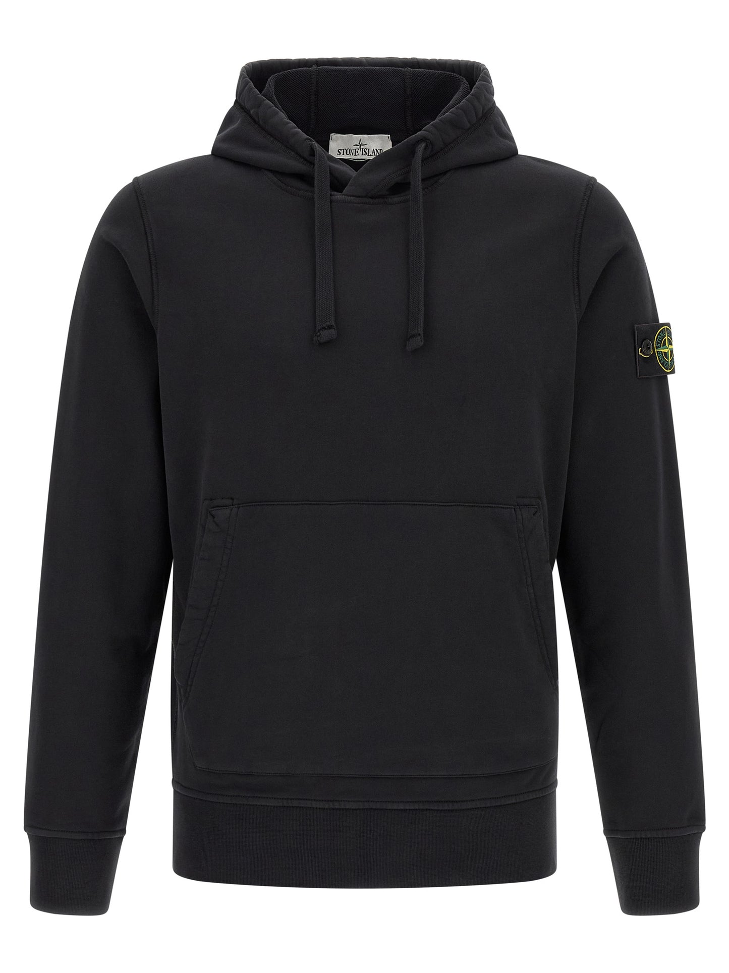 Stone Island Classic Comfortable Black Cotton Sweatshirt