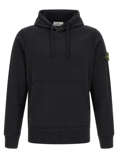 Stone Island Classic Comfortable Black Cotton Sweatshirt
